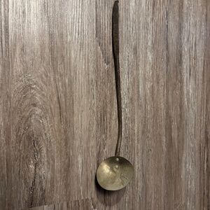 Antique Brass Fireplace Ladle